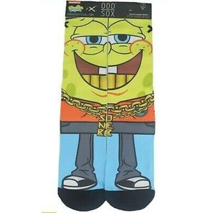ODD SOX SPONGEBOB KNIT CREW SOCKS